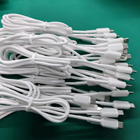 Cable de Datos Tipo-C a Tipo-C de Cobre Puro con Carga Rápida de 60W para iPhone 17, Color Blanco Cristal de Hielo, para Computadora