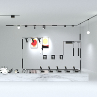 Système d'Éclairage sur Rail Magnétique Ultra-Mince 48V, Projecteur LED Magnétique Intelligent Tuya