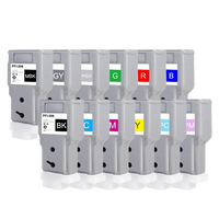 Inklab 12 warna 300ML pigmen kompatibel untuk Chip katrij tinta PFI-206 penuh untuk printer Canon IPF 6400/6450/6400s/6450s/6400SE