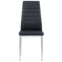 Chaise de salle à manger empilable durable en cuir PU moderne à dossier haut nordique pour la maison, l'hôtel, le restaurant, la cuisine, le banquet