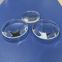 Lentille convexe de Plano en verre optique de modèle plat de quartz de transmittance élevée pour l'OEM optique de focalisation d'imagerie personnalisable