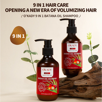 OKADY Losion Minyak Bhatana 9-in-1 untuk Semua Jenis Rambut, Menutrisi, Memperbaiki, Memperkuat, Anti-Ketombe, Menghaluskan, Melembapkan, untuk Pria & Wanita