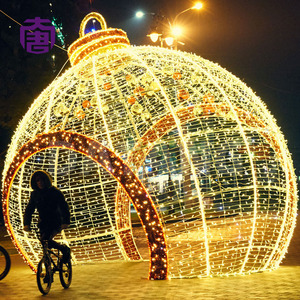 LED Christmas Ball Arch Decoration for Outdoor Street Plaza Landscape Holiday <b>Lighting</b> Display Projects - Product Image 4