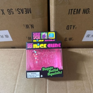 Needoh Nice Cube Glitter Sensory <b>Toy</b> Super Solid Squish Square Fidget Stress Relief <b>Desk</b> Gift for Kids Adults Home Office Play - Product Image 3