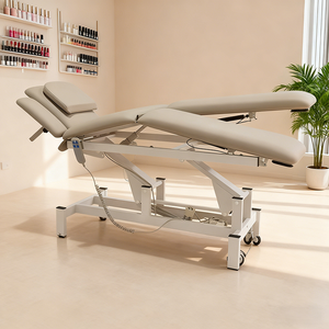 Lit de beauté électrique réglable à <span class=keywords><strong>2</strong></span> <span class=keywords><strong>moteurs</strong></span>, design simple de haute qualité, pour salon de beauté, spa facial, extension de cils, luxe moderne - Product Image 1