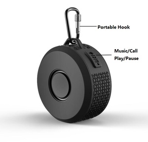 Haut-parleur Bluetooth personnalisé BTS200 avec lumière RVB colorée et crochet pour le cyclisme en plein air, la randonnée en montagne, étanche IPX7, subwoofer sans fil - Product Image 5