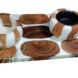 Modern Handmade Resin Bakhoor Incense Burner Premium Arabic Design for Ramadan Eid Festive <b>Home</b> Gifting - Product Image 1