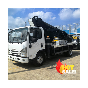 Véhicule hydraulique de seau de plate-forme de haute altitude de camion de travail aérien de boom d'ascenseur d'homme d'ISUZU - Product Image 4