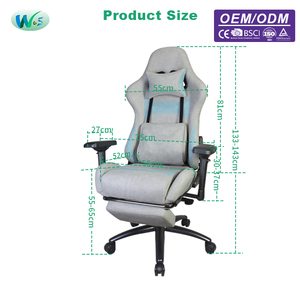 كرسي ألعاب فاخر للبيع بالجملة مع وظيفة التدليك، كرسي كمبيوتر دوار قابل للرفع، كرسي استرخاء WS8254 - Product Image 2