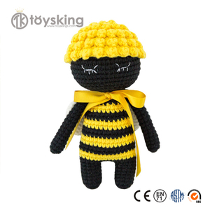 Juguetes de Peluche de <span class=keywords><strong>Abeja</strong></span> Amarilla de Anime Japonés, 100% Hechos a Mano, Amigurumi de <span class=keywords><strong>Abeja</strong></span> Tejida a Crochet - Product Image 2