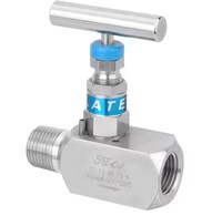 Válvula de Aguja Manual de Acero Inoxidable V4 de Alta Calidad, Venta Directa de Fábrica, 6000psi, con Palanca de 3/4 para Control de Agua