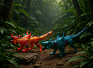 Figure di Dinosauri in Plastica Scala Realistica, Giocattoli da Collezione a Tema Animale per Bambini 7-12 Anni, Unisex - Product Image 2