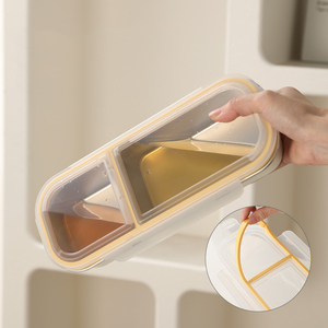 BPA miễn phí dành cho người lớn Bento Hộp Ăn Trưa cho văn phòng làm việc người đàn ông của thép không gỉ Hộp Ăn Trưa bị rò rỉ bằng chứng thực phẩm lưu trữ <span class=keywords><strong>container</strong></span> 2 ngăn - Product Image 4