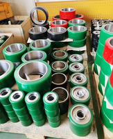 Pneu en PU sans marquage de 10x5x6,5 pouces avec bande en acier, compatible avec les chariots élévateurs électriques CROWN, haute capacité de charge