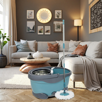 Serpillère magique 360 degrés de haute qualité avec seau de nettoyage – Excellent prix pour le nettoyage intérieur domestique (vente en gros)