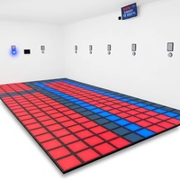 Système de jeu interactif LED de qualité commerciale, plateforme de danse modulaire intelligente avec contrôle multi-capteurs pour centre commercial