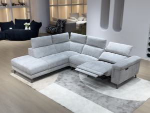 أريكة زاوية قابلة للطي بأربعة مقاعد على شكل حرف L من القماش العصري قابلة للتخصيص بالجملة - Product Image 2