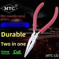 Pince coupante de précision japonaise importée MTC-13/18/15PS à bec effilé, à mâchoires dentelées, en acier au carbone, pour la coupe de fils et le maintien des objets