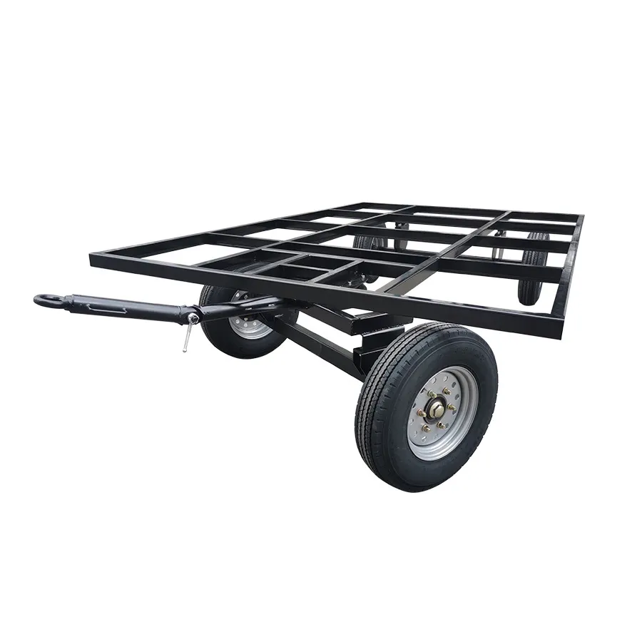 Alloggiamento chassis Mobile RV chassis Skeleton trailer rimorchio di trasferimento per celle frigorifere rimorchio di trasporto a quattro ruote