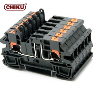 Obral besar keluaran baru konektor kawat Push In 2.5mm kabel listrik banyak tersedia terminal cepat kawat Din konektor rel - Product Image 3