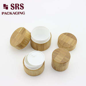 Écologique Gravure <span class=keywords><strong>Laser</strong></span> 15ml 30ml 50ml 100ml 200ml 250ml Crème Cosmétique Pot De Bambou - Product Image 1