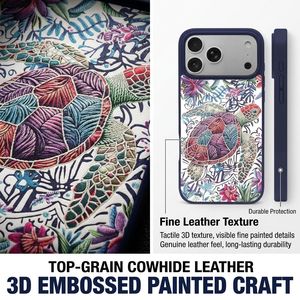 Coque de téléphone personnalisée avec logo en relief 3D et broderie texturée, motif floral, vente en gros directe fabricant pour iPhone 17 18 Pro Max - Product Image 4