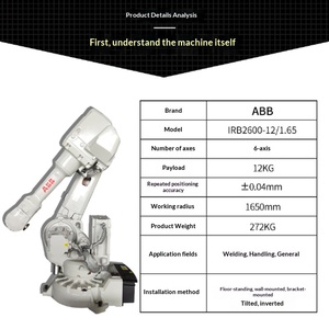 <span class=keywords><strong>Robot</strong></span> Industrial IRB2600 de <span class=keywords><strong>Segunda</strong></span> <span class=keywords><strong>Mano</strong></span> para Manipulación Universal y Pulido, Manipulador de Seis Ejes, <span class=keywords><strong>Robot</strong></span> de <span class=keywords><strong>Soldadura</strong></span> - Product Image 1