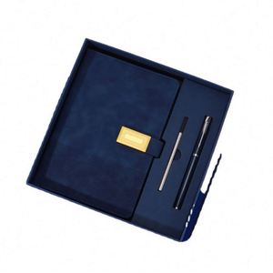 Custom Logo A5 PU Leather Cover Diary <b>Journal</b> <b>Planners</b> Business Customized Notebooks Gift Set With Pen - Product Image 6
