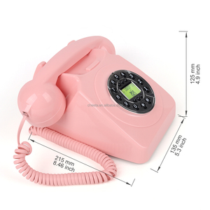 <span class=keywords><strong>Téléphone</strong></span> <span class=keywords><strong>fixe</strong></span> rétro en ABS neuf avec identification de l'appelant, <span class=keywords><strong>téléphone</strong></span> analogique filaire pour chambre d'hôtel - Product Image 5