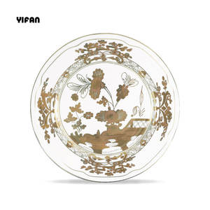 Set di <span class=keywords><strong>Piatti</strong></span> e Stoviglie in Ceramica dalla Forma Ondulata, Stampa Floreale <span class=keywords><strong>Vintage</strong></span>, in Fine Porcellana Bone China per Matrimoni - Product Image 3