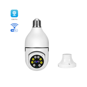 <span class=keywords><strong>Camera</strong></span> bóng đèn <span class=keywords><strong>Wifi</strong></span> V380, <span class=keywords><strong>camera</strong></span> an ninh PTZ <span class=keywords><strong>CCTV</strong></span> IP, xoay 360 độ, âm thanh hai chiều, phát hiện chuyển động người bằng AI, sử dụng trong nhà, cảm biến CMOS - Product Image 1