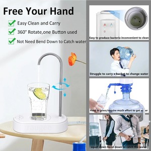 Electric Automatic Drinking Water <b>Pump</b> USB Charge Water Dispenser Bottle <b>Pump</b> Portable Mini Barreled Water Bottle <b>Pump</b> for Home - Product Image 5