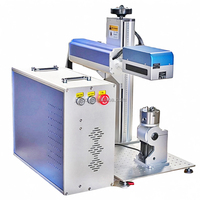 Machine de marquage laser 2D 2.5D 3D UV 10W CO2 RF 40W Fibre 100W avec rotation stylo, rotation anneau et rotation à rouleau