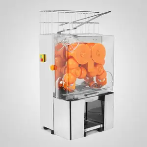 Exprimidor eléctrico de naranja de acero inoxidable, máquina exprimidora Industrial automática para zumos