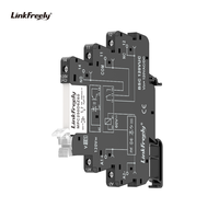Module de relais à interface mince à vis avec indicateur LED 120VDC/AC, rail DIN, charge 6A/250VAC, relais électromagnétique de puissance, tension de commande
