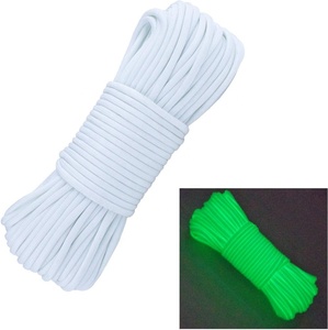 Série de cordes tressées en polyester et nylon de couleur unie, qui brillent dans le noir - Product Image 6