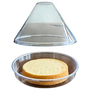 กล่องเค้กใสแบบใช้แล้วทิ้ง เกรดอาหาร สำหรับใส่เค้กครีมขนาดเล็ก ปลอดภัยสำหรับอาหาร ผลิตจากพลาสติก PET ขายส่ง - Product Image 2