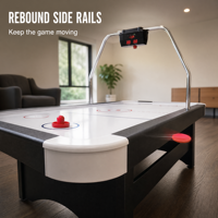Table de hockey sur air professionnelle de 7 pieds pour salle de jeux intérieure, modèle de luxe grand format en bois et métal personnalisable, électronique 2656