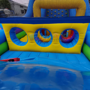 <b>Inflatable</b> obstacle course commercial aire de jeux gonflable bounce <b>house</b> with slide kids jumping bouncy castle combo - Product Image 6