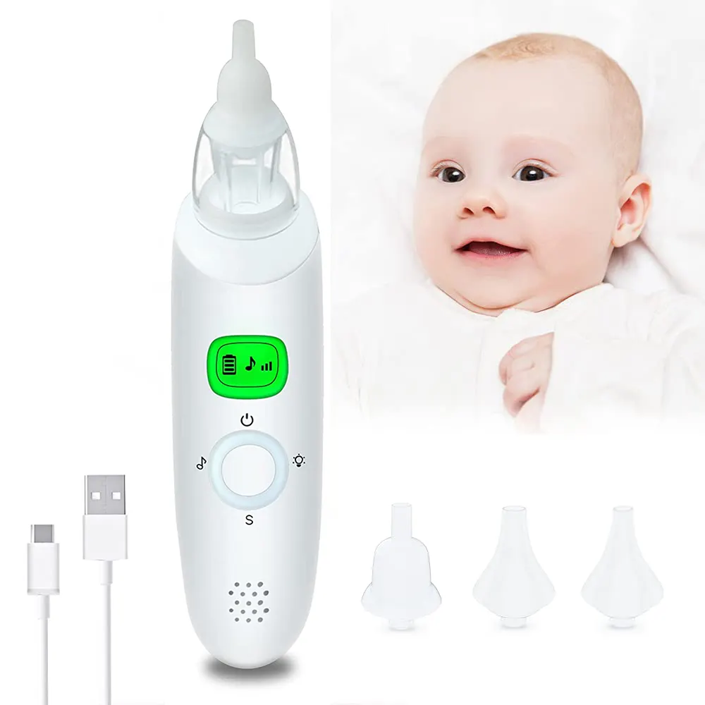 Aspirator Hidung Bayi Elektrik Usb, Label Pribadi Penghisap Hidung Bayi Dapat Diisi Ulang