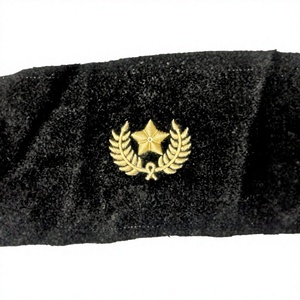 Écusson d'uniforme brodé main sur mesure de haute qualité avec fil de bullion, badge de blazer en ornement doré, emblème brodé en velours avec épingle de sûreté - Product Image 2