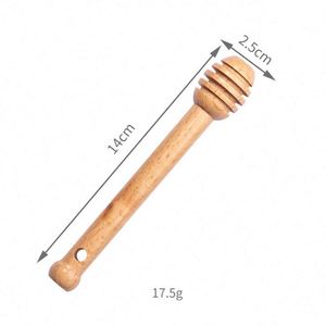 Agitador de Miel de Madera de Haya Natural con Logotipo Personalizado, Palillo Mezclador de Miel con Mango Largo, Herramienta para Mezclar Mermelada en la Cocina - Product Image 2