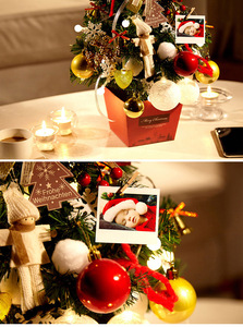 Mini Árbol de Navidad con Luces LED para Decoración de Mesa, Juego de Regalo de Año Nuevo 2026, Figuras y Juguetes Navideños - Product Image 4