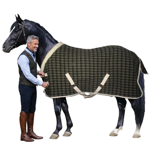Conception personnalisée, pliable, imperméable, léger, durable, pour l'hiver, col haut, utilisation pour le dressage, 4 sangles pour les pattes, tissu en nylon, grande taille - Product Image 2