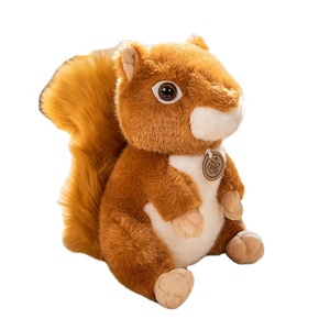 Nuovo simpatico in piedi simulazione piccolo scoiattolo di peluche peluche morbido giocattolo di compleanno regali ragazze giocattoli per bambini - Product Image 1