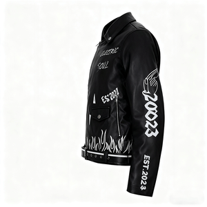 Áo khoác da nam may đo - Chất lượng cổ điển, thoải mái và phong cách giản dị, Áo khoác da nam độc đáo - Product Image 3