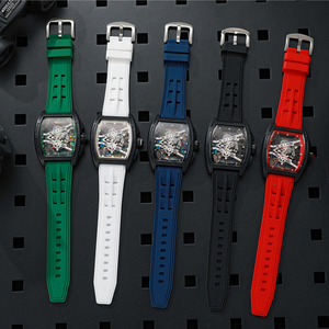 <b>Chronograph</b> <b>Automatic</b> Skeleton Mechanical Men Wrist Watch - Product Image 6