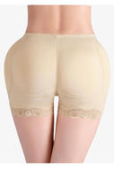 Culotte sculptante sans couture personnalisée avec coussinet en mousse amovible, bordure en dentelle antidérapante pour rehausser les hanches et sculpter le corps