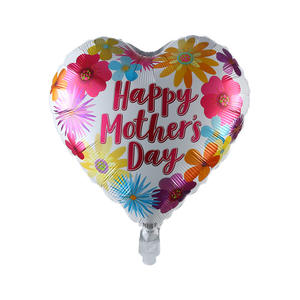 ลูกโป่งฟอยล์อลูมิเนียมทรงกลมรูปหัวใจสุขสันต์วันแม่มีความสุขขนาด18นิ้วสำหรับตกแต่งงานปาร์ตี้ - Product Image 6