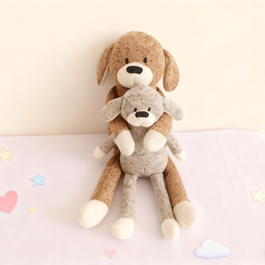 Giocattolo per Cani in Morbido Peluche Lavorato a Maglia con Adorabili Occhi Rotondi e Texture Elastica del Filato per Bambini - Product Image 4